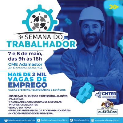 3ª Semana do Trabalhador de Guarulhos vai oferecer mais de duas mil vagas de emprego