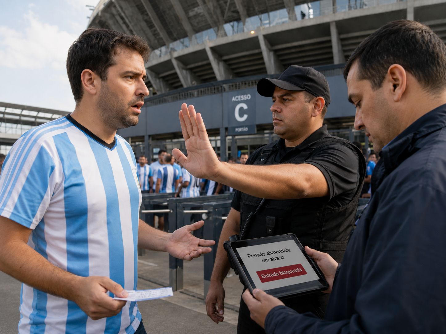 Argentina barra devedores de pensão alimentícia em estádios de futebol