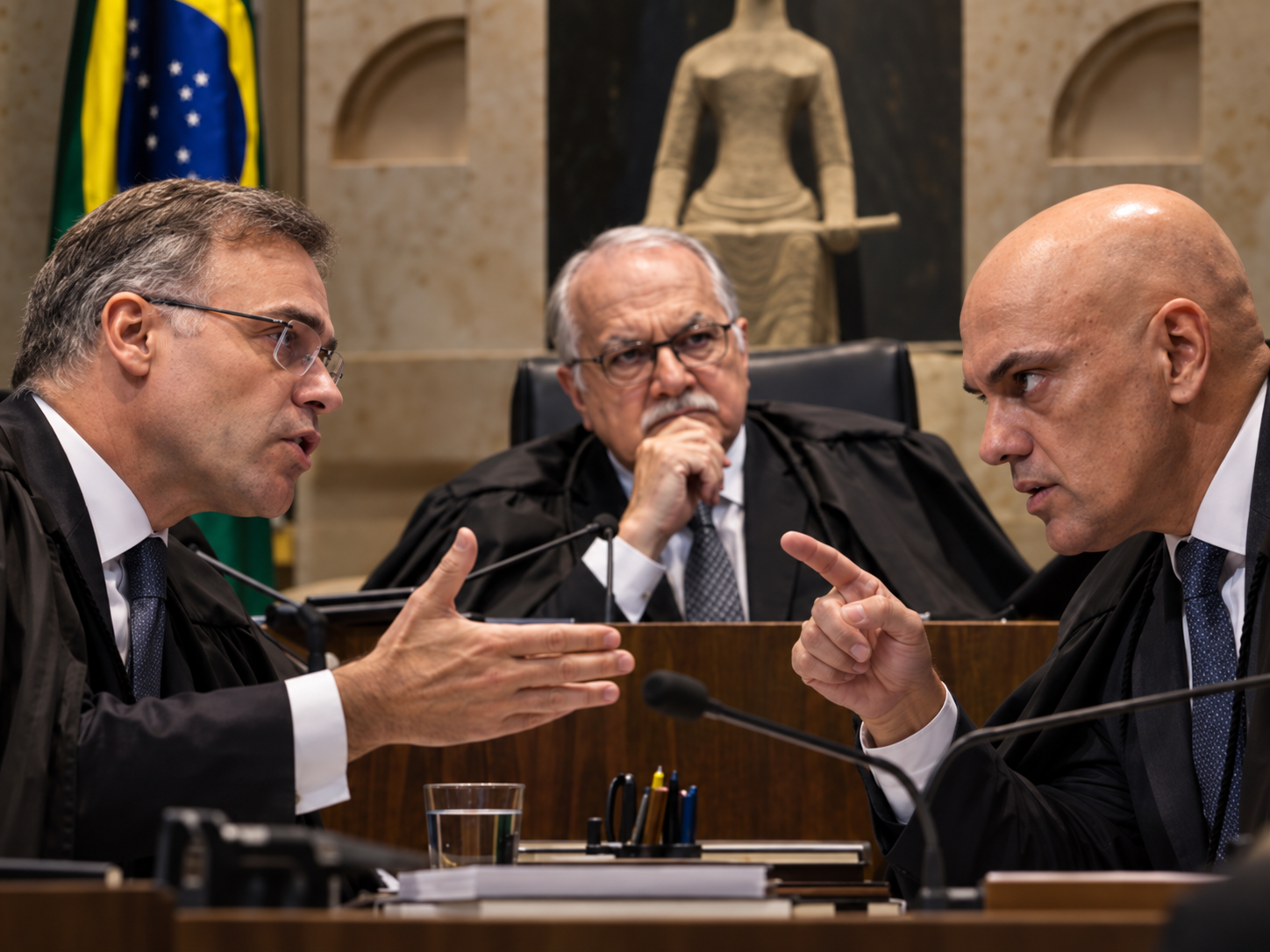 STF encerra sessão sem definir julgamento de Moraes e Mendonça no caso Master