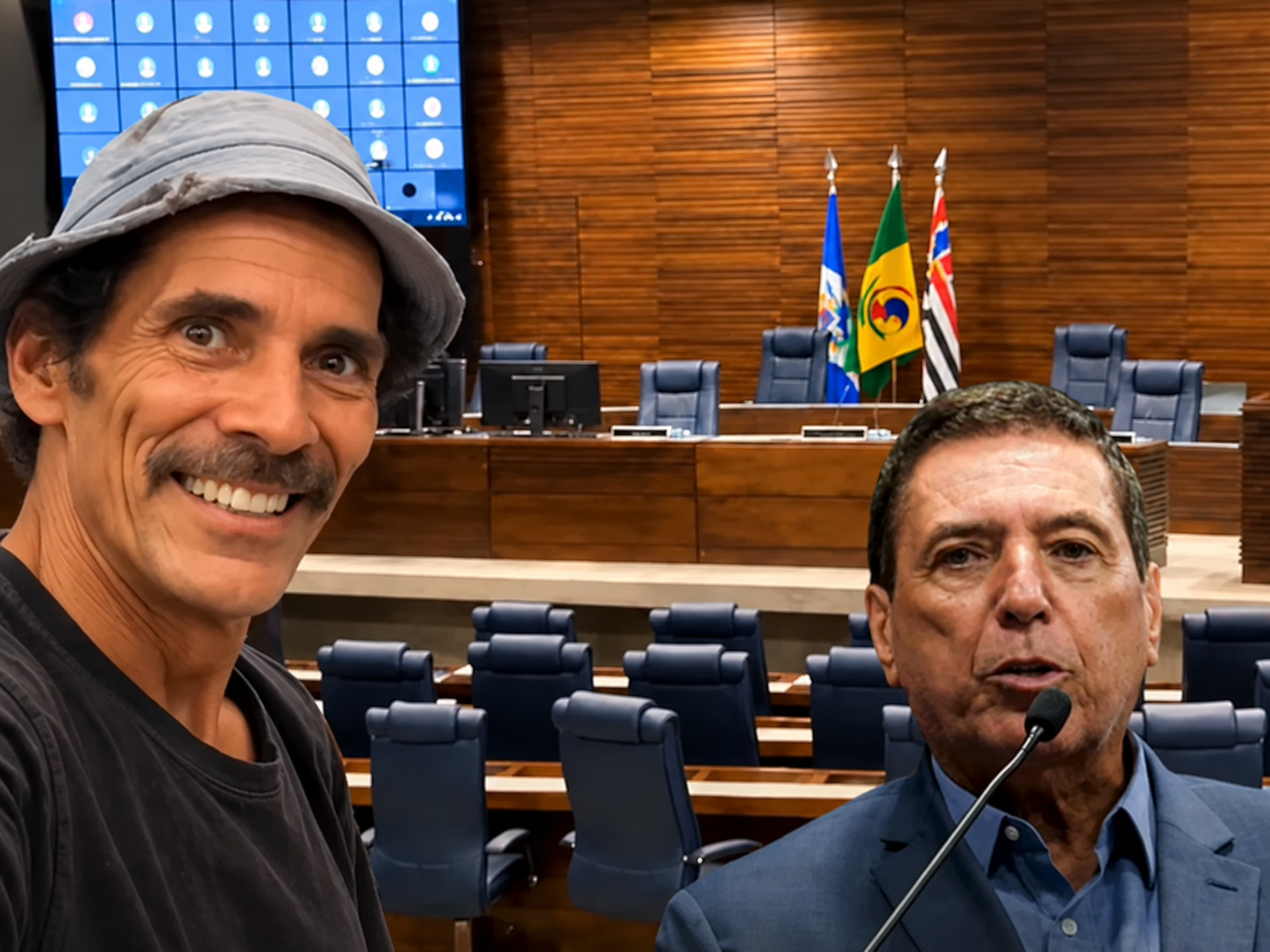 Câmara de Guarulhos cancela sessão após vereadores participarem de ato de Flávio Bolsonaro
