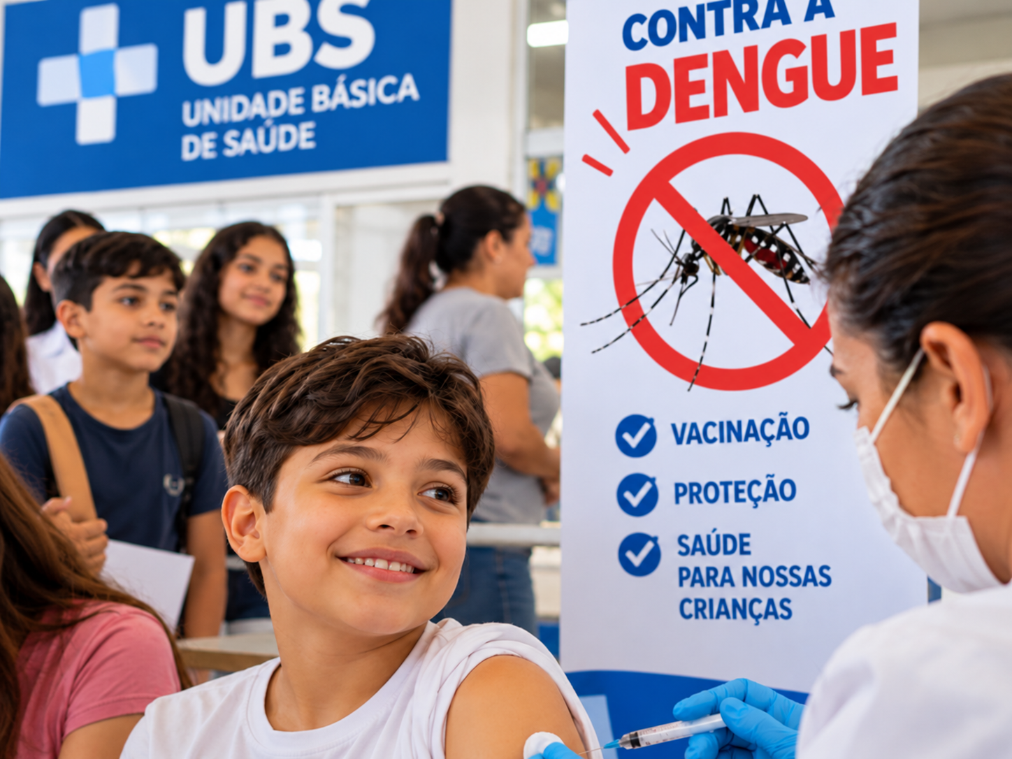 Vacina contra a dengue está disponível para crianças e adolescentes de 10 a 14 anos em Guarulhos